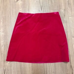 Theory velvet mini skirt